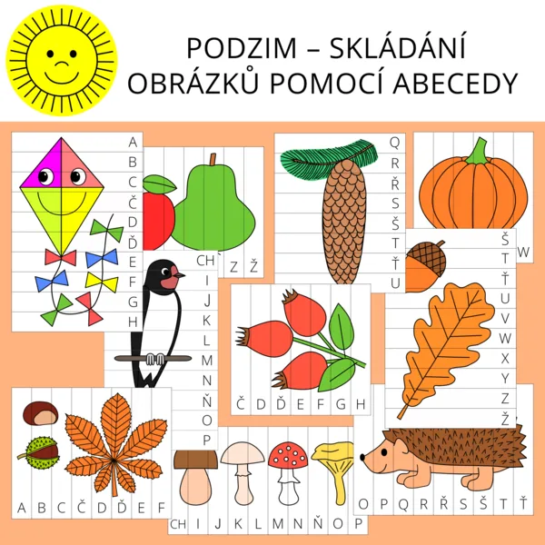 PODZIM – SKLÁDÁNÍ OBRÁZKŮ POMOCÍ ABECEDY
