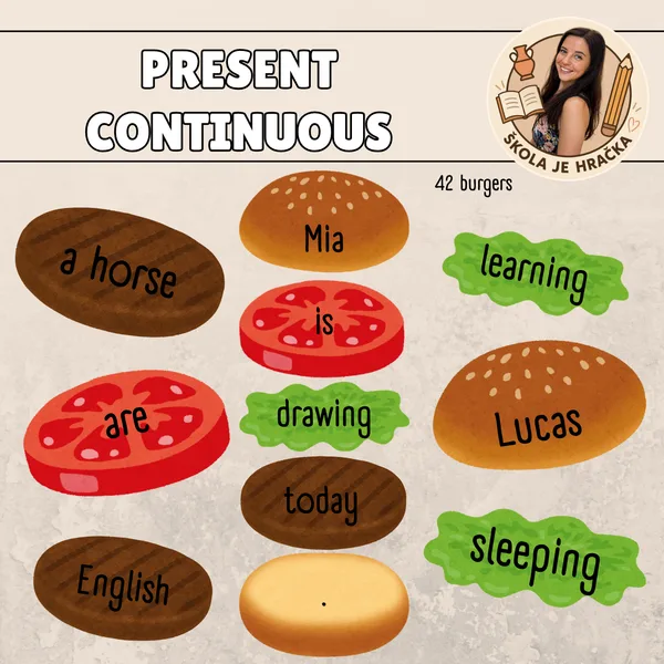 Present continuous - burgers