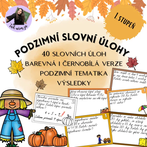 Podzimní slovní úlohy