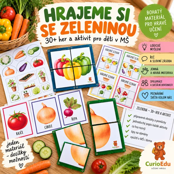 Hrajeme si se zeleninou | 30+ her a aktivit pro děti v MŠ
