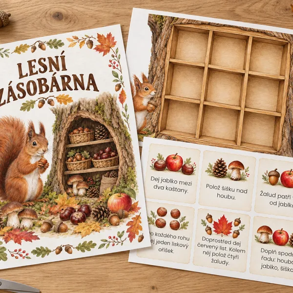 LESNÍ ZÁSOBÁRNA – INTERAKTIVNÍ PODZIMNÍ HRA S 30 ÚKOLY