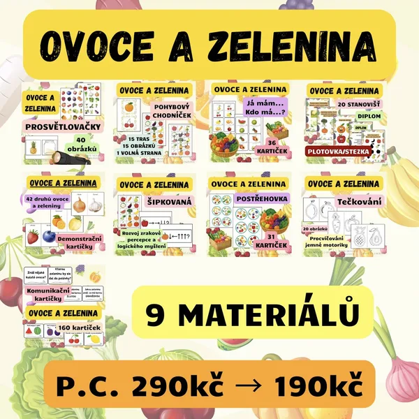 OVOCE A ZELENINA - mega balíček