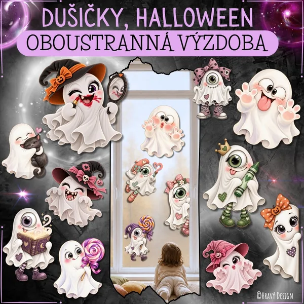 Dušičky - Halloween - oboustranná výzdoba