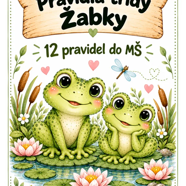 Pravidla třídy do MŠ "Žabka"