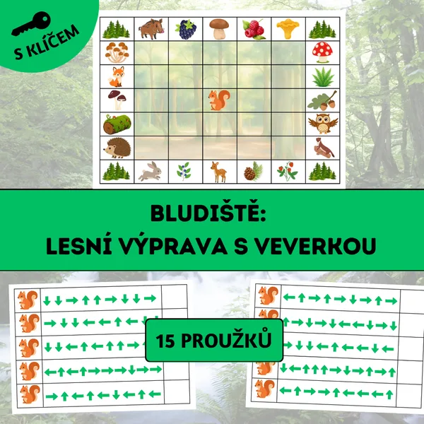Bludiště: Lesní výprava s veverkou
