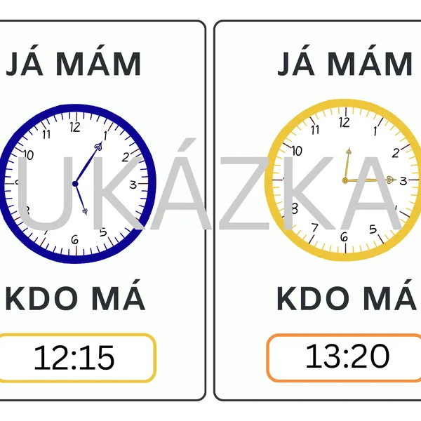 Já mám, kdo má? – Hodiny (27 karet)