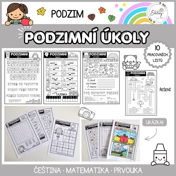 Podzimní úkoly - pracovní listy