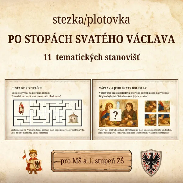 Svatý Václav - stezka, plotovka, 11 stanovišť