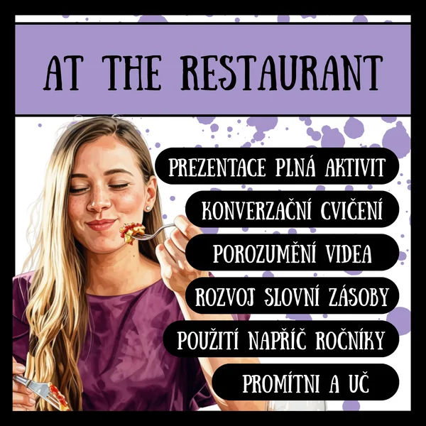 At the restaurant - objednávání si - v restauraci - konverzace