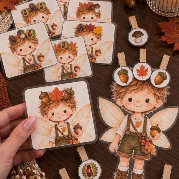 🍂✨ KOUZELNÝ PODZIMNÍ MATERIÁL – VÍLÍ CHLAPEČEK ✨🧚‍♂️