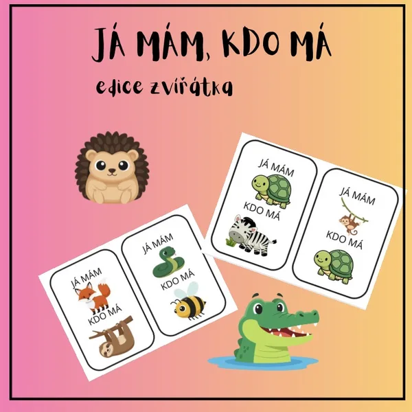 hra ,,JÁ MÁM, KDO MÁ?” zvířátka
