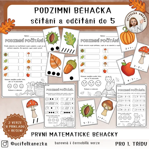 PRVNÍ MATEMATICKÉ BĚHAČKY PRO PRVŇÁČKY (PODZIM)