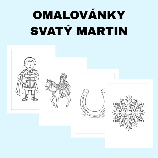 Omalovánky Svatý Martin