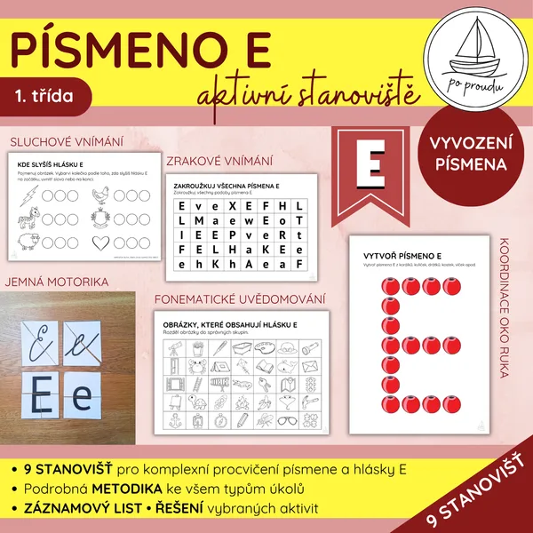 Písmeno E | 9 aktivních stanovišť