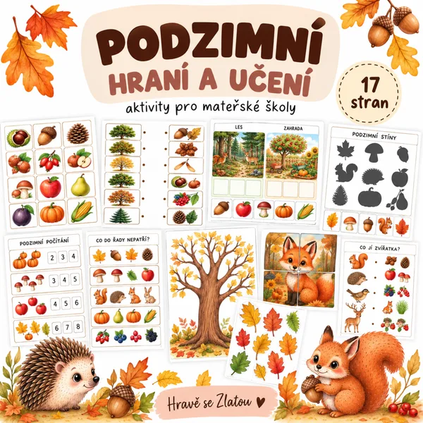 Podzimní hraní a učení – aktivity pro mateřské školy