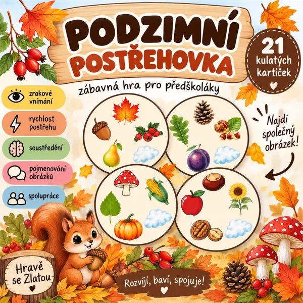 Podzimní postřehovka – hra pro předškoláky