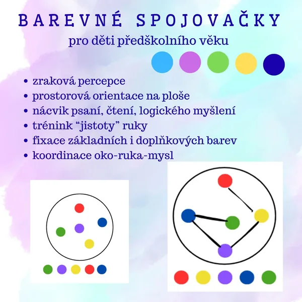 Barevné spojovačky: Zraková percepce a logické myšlení