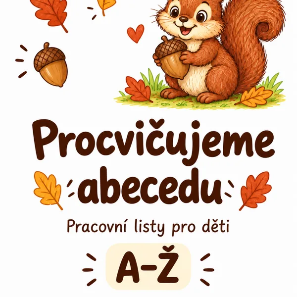 Veverčí písanka - písmena