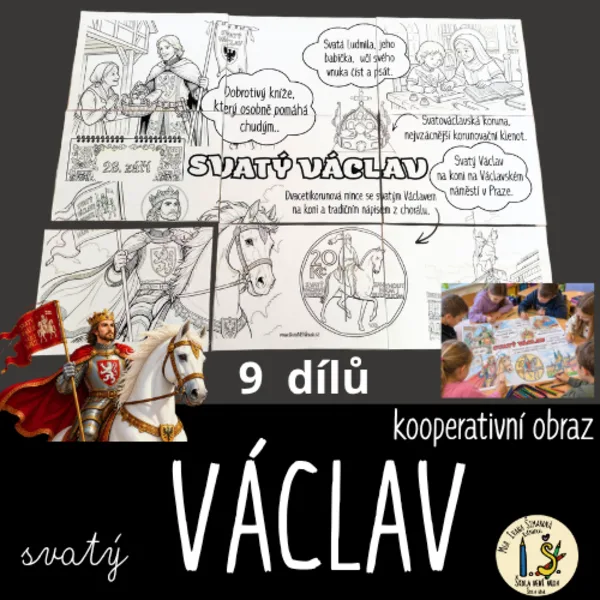 SVATÝ VÁCLAV – kooperativní obraz 9 dílů