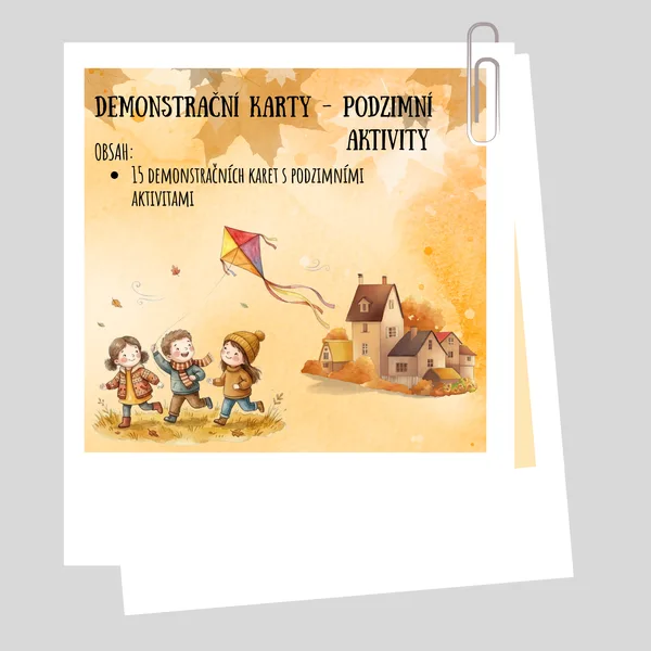 Demonstrační karty - Podzimní aktivity