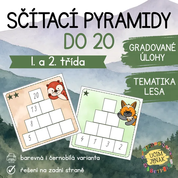 Sčítací pyramidy do 20