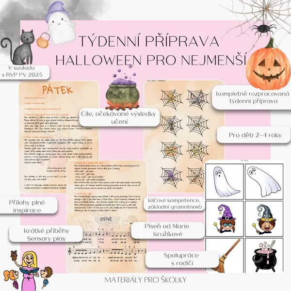 Týdenní příprava - Halloween pro nejmenší