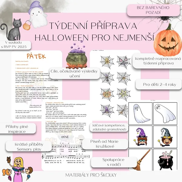 Týdenní příprava - Halloween pro nejmenší (bez barevného pozadí)
