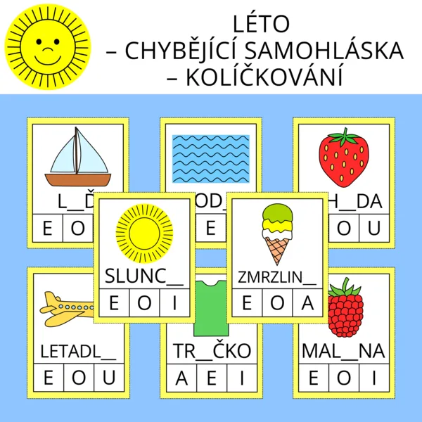 LÉTO – CHYBĚJÍCÍ SAMOHLÁSKA – KOLÍČKOVÁNÍ