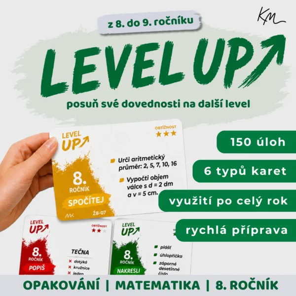 LEVEL UP 8 - opakovací hra 8. ročníku
