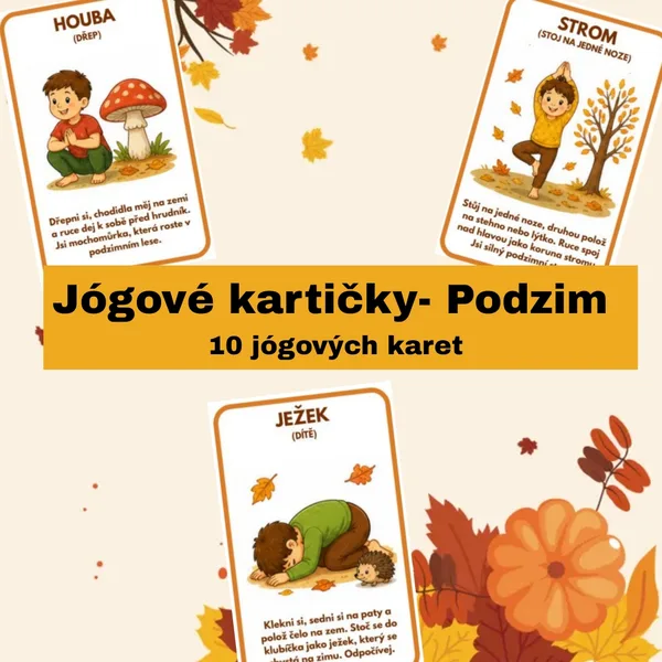 Jógové kartičky - Podzim
