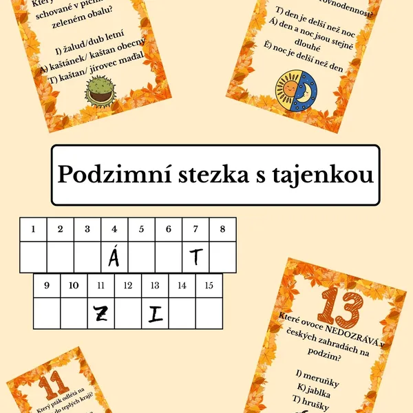 Podzimní stezka s tajenkou