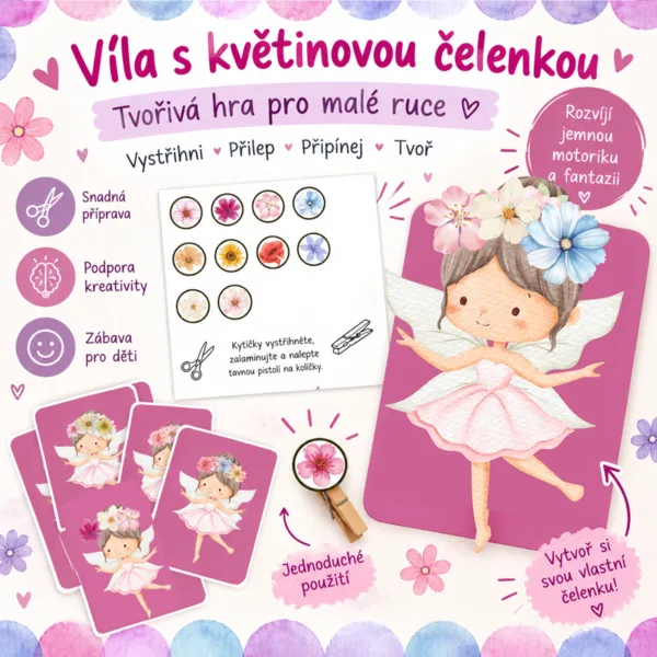 🌸 Víla s květinovou čelenkou 🌸