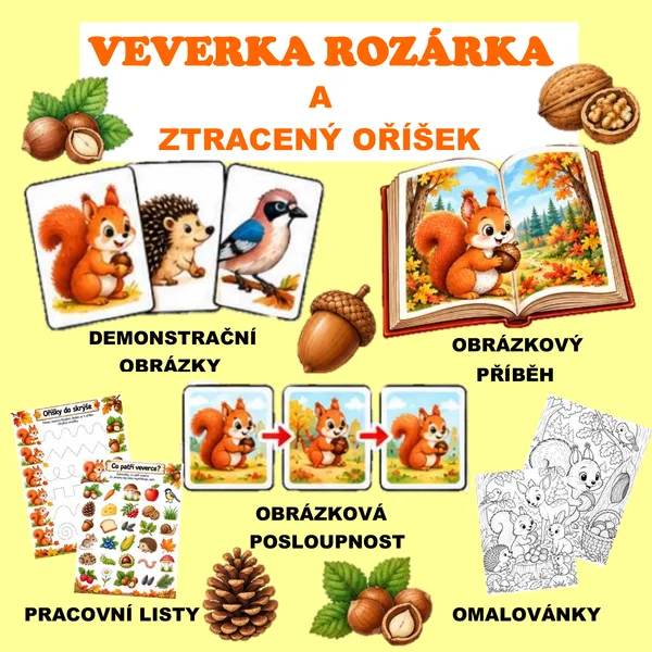 Veverka Rozárka a ztracený oříšek