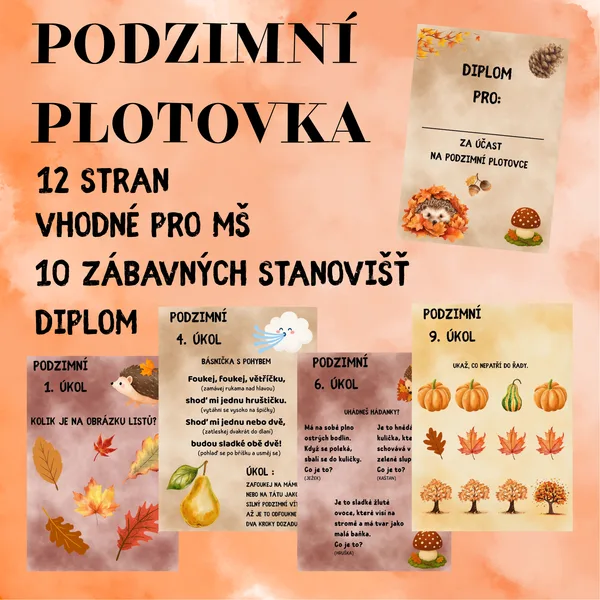 PODZIMNÍ PLOTOVKA (10 STANOVIŠŤ)