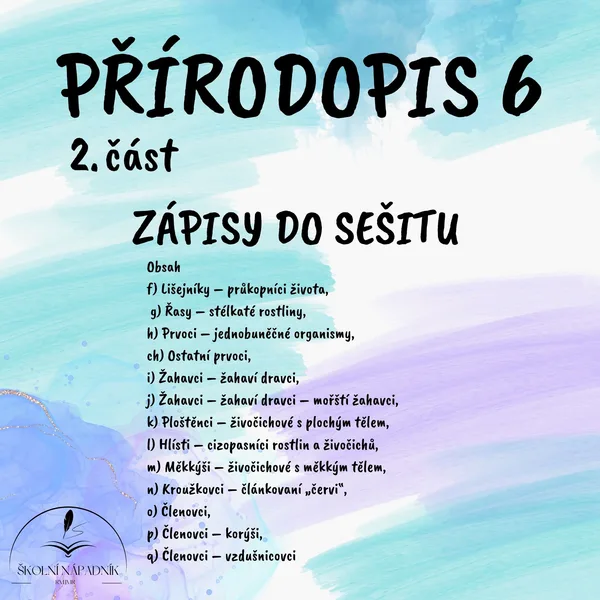 PŘÍRODOPIS 6 - 2. část