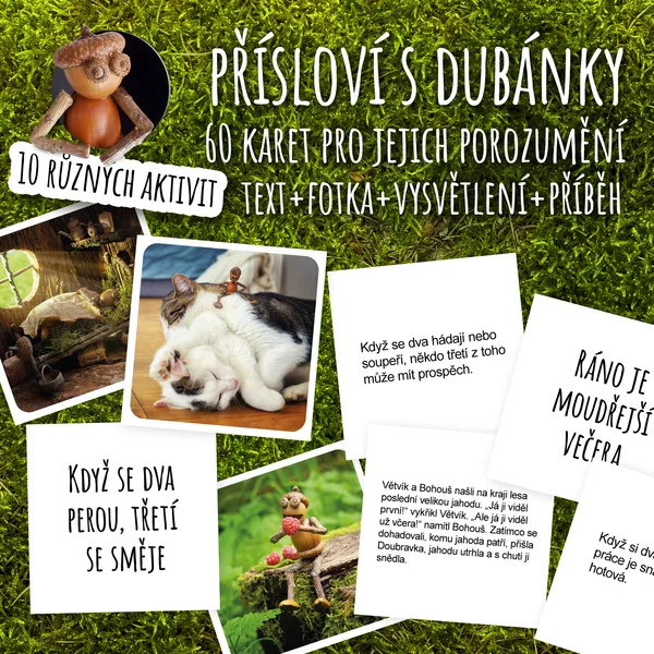Přísloví s dubánky – 10 aktivit a 60 karet pro jejich porozumění
