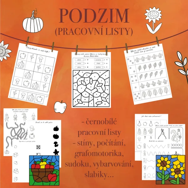 Podzim - pracovní listy