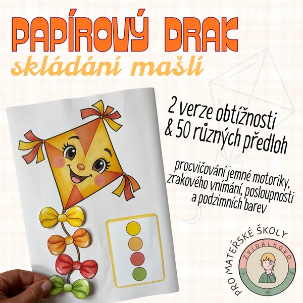 Papírový drak - skládání mašlí