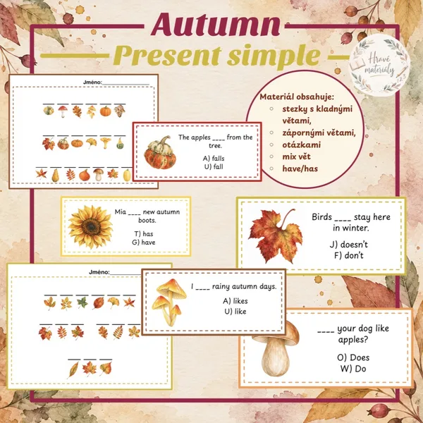 Autumn - present simple