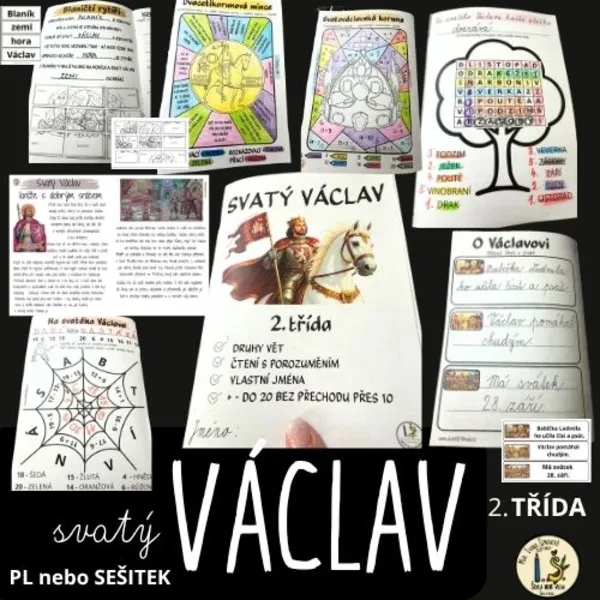 SVATÝ VÁCLAV – PL nebo SEŠITEK pro 2. třídu