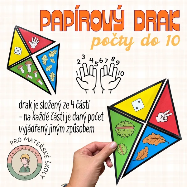 Papírový drak - počty do 10