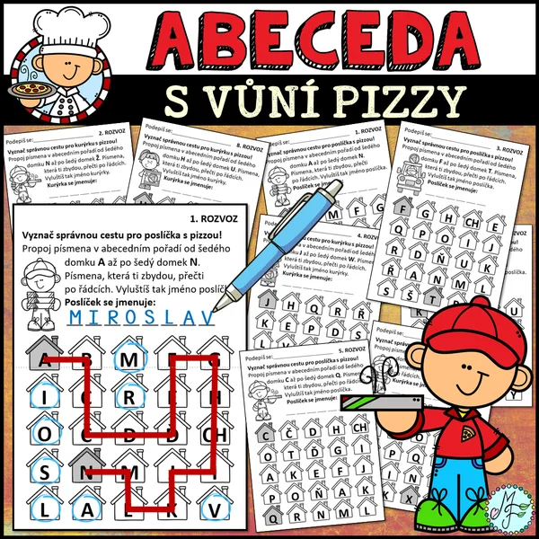 ABECEDA S VŮNÍ PIZZY
