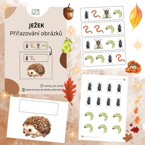 Ježek - přiřazování obrázků