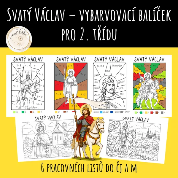 Svatý Václav – vybarvovací balíček pro 2. třídu