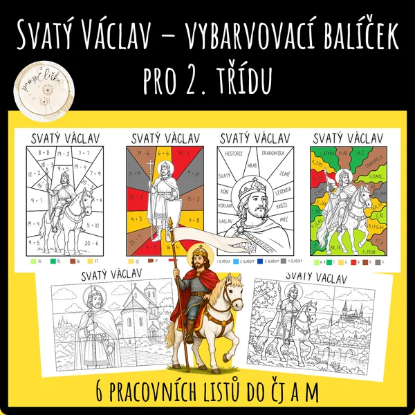 Svatý Václav – vybarvovací balíček pro 2. třídu