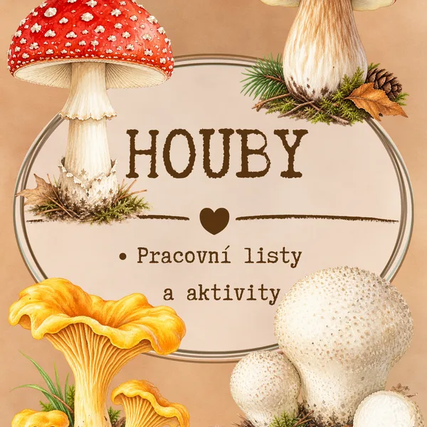 Houby - pracovní listy a aktivity