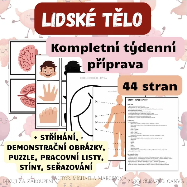 Lidské tělo - Kompletní týdenní příprava