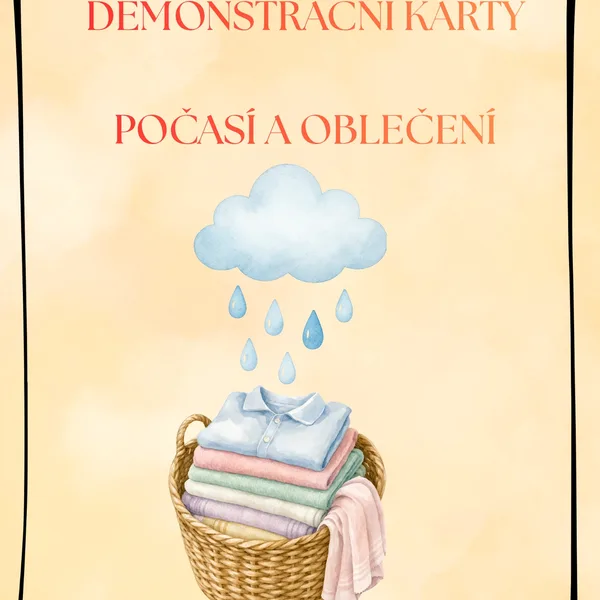 Demonstrační karty - Počasí a oblečení