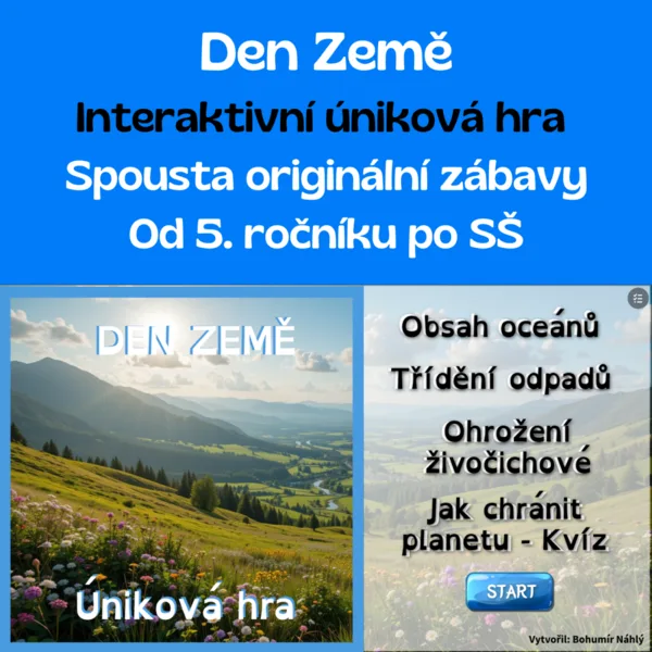 Den Země - interaktivní výuková úniková hra