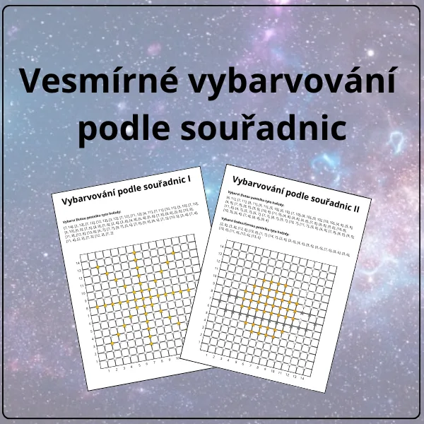 Vesmírné vybarvování podle souřadnic